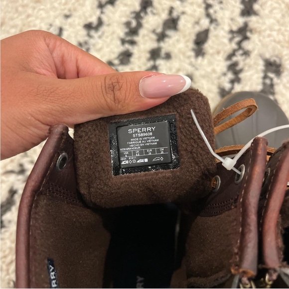 Sperry Dark Brown and Tan duck boots - Picture 7 of 8